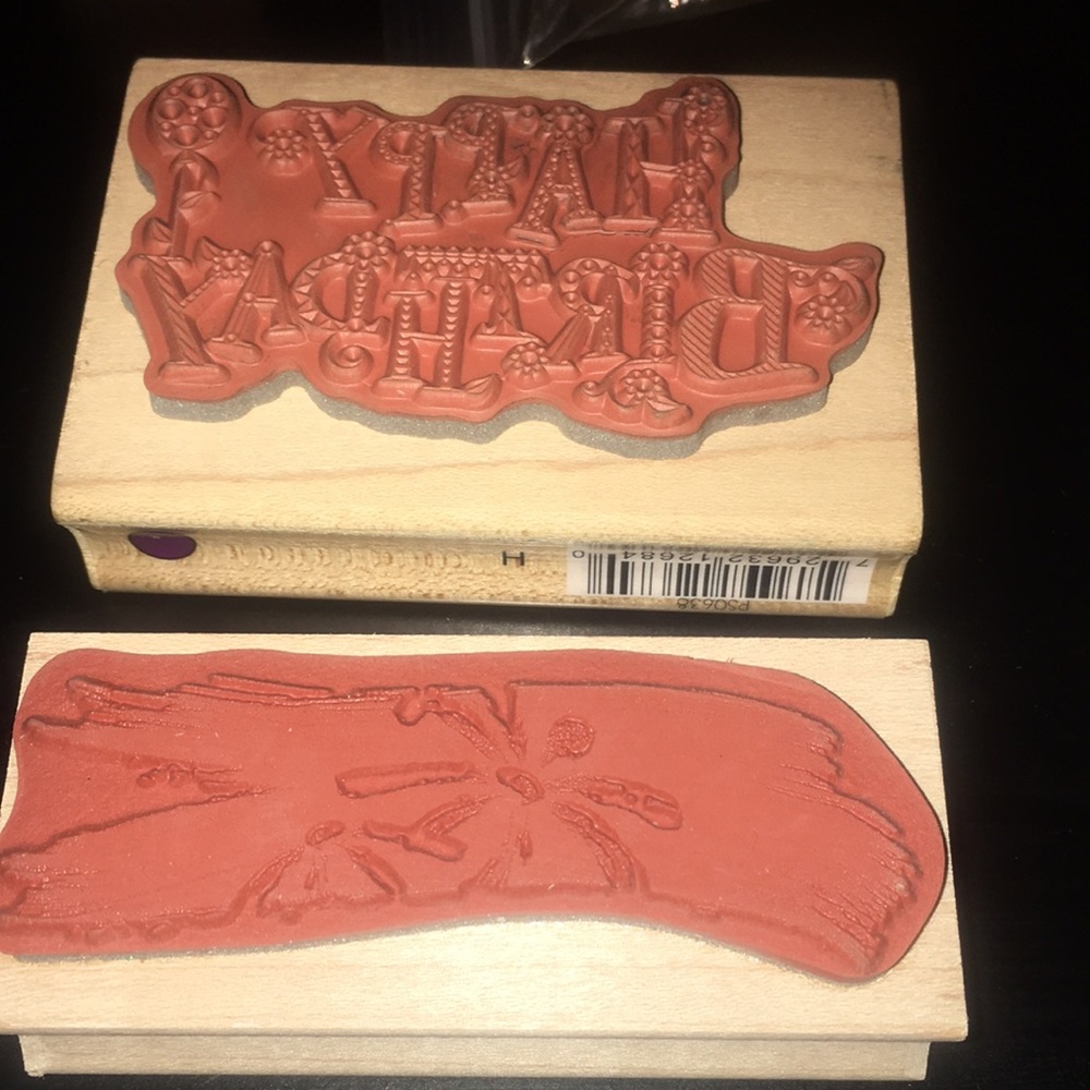 Craft supplies: 5 rubber stamps & accessories - Picture 9 of 16